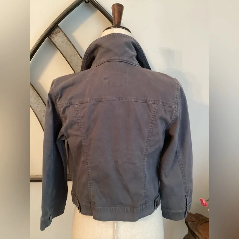 LOFT Charcoal Jean Jacket - Picture 5 of 9